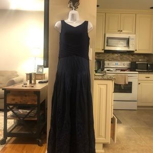 New blue maxi gown .